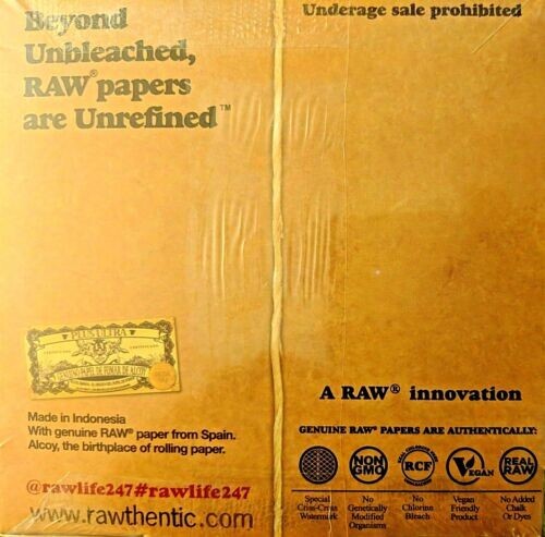 5 X RAW CLASSIC CONE 1 1/4 (1.25) SIZE UNREFINED ROLLING PAPERS 6 CONES PER 😎 - Picture 5 of 16
