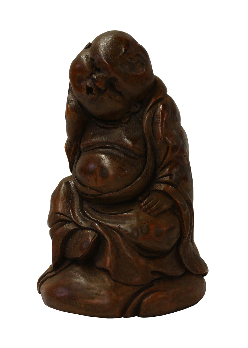 Chinese Bamboo Carved Happy Buddha Figure Display cs2085S Chinese Bamboo Carved Happy Buddha Figure Display cs2085S