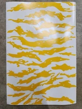 Tiger Stripe High Heat Vinyl Stencil 12" x 8" Unweeded Cerakote Duracoat 