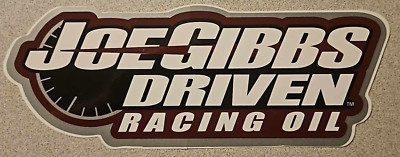 JOE GIBBS DRIVEN RACING OIL Sticker / Decal ORIGINAL OLD STOCK