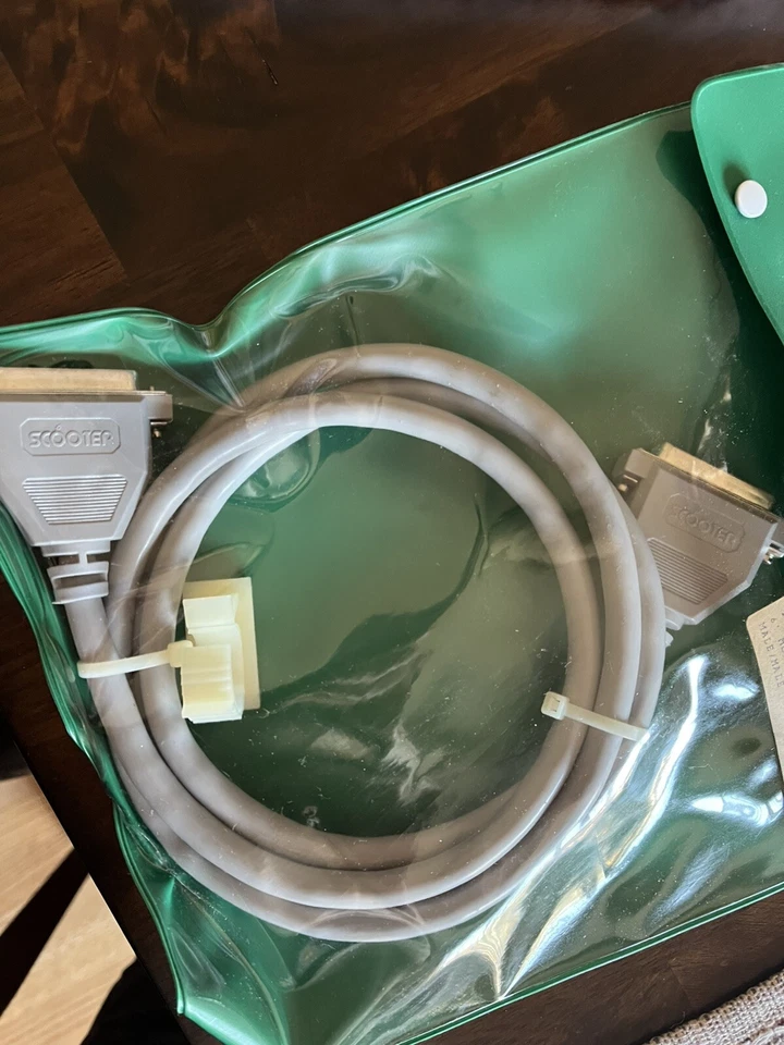 NOS RS232 Molded Cable Connector 6 ft Male/Male 24 Pin Scooter Brand - Image 3 of 4