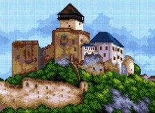 "The Trencin Castle" Printed Canvas for Needlepoint Tapestry Orchidea 2554J
