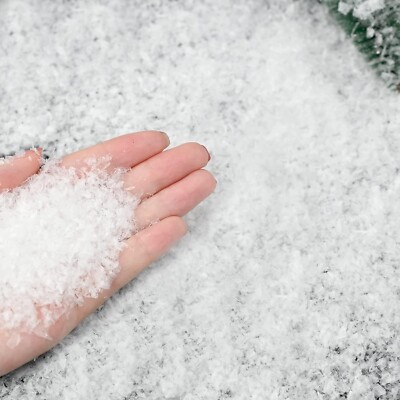 Kunstschnee Glitzerschnee 60g Deko Weihnachten Künstlicher Schnee Party C752