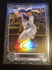 COLTON WELKER 2022 Topps Gilded Collection Etch Gold Blue Auto /50 #GEA-CW