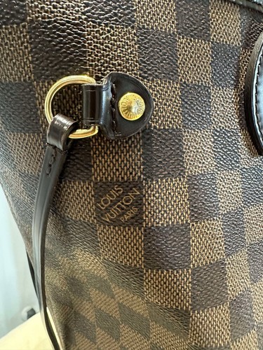 Louis Vuitton Neverfull in damier ebene shoulder bag tote MM size - Picture 11 of 24
