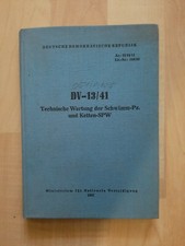 NVA Vorschrift A051/1/105 DV-13/41 Technische Wartung der Schwimm-Pz  Ketten-SPW