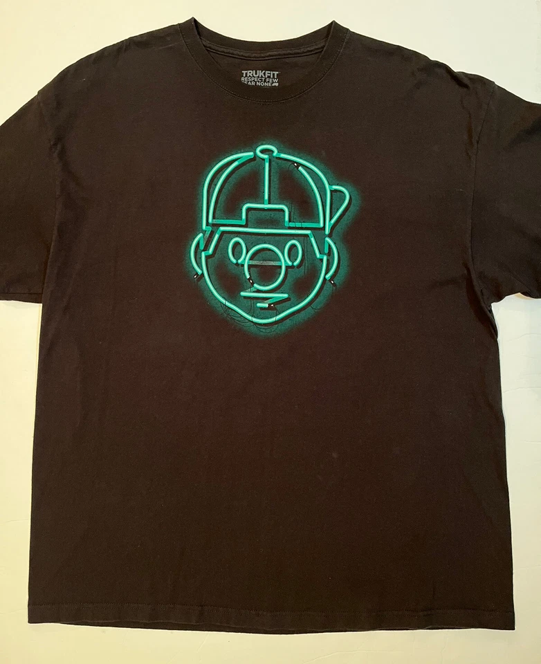 Camiseta TRUKFIT Respect Few Fear None Negra con Verde Neón - XXL 2XL Foto 3 de 4