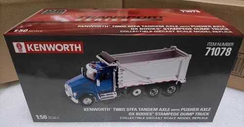 DM 1/50 Kenworth T880S Sffa Tandem AXLE DUMP TRUCK modellino pressofuso giocattolo 71078 - Foto 8 di 8