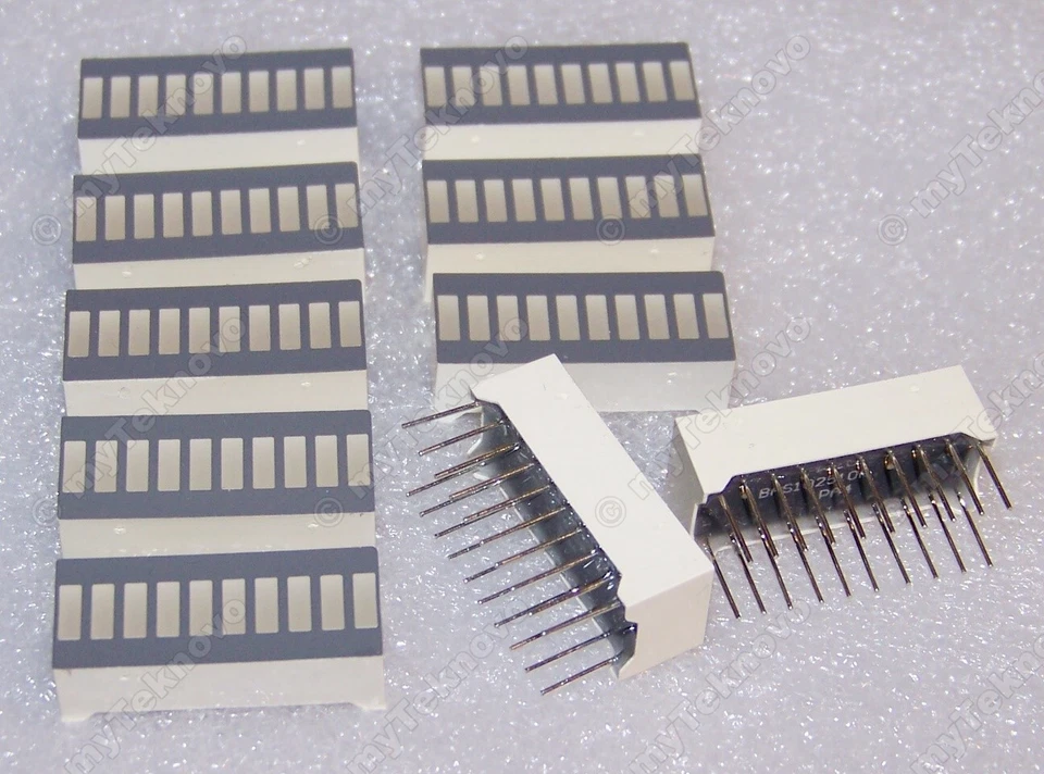 10x YELLOW LED Array BARGRAPH 10-Segs High Bright Intensity [for Arduino] USA - Image 3 of 4