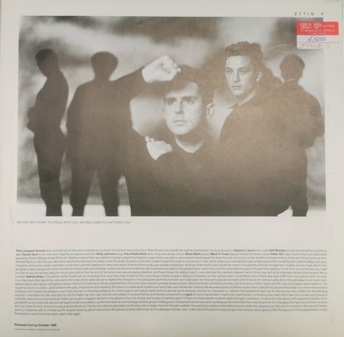 Frankie Goes To Hollywood Liverpool LP Vinile 33 Giri Prima Stampa Ita 1986 - Foto 3 di 6