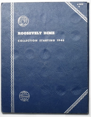 US 1946 Roosevelt Dime Collection Album Starting 1946 #0808 combine shipping