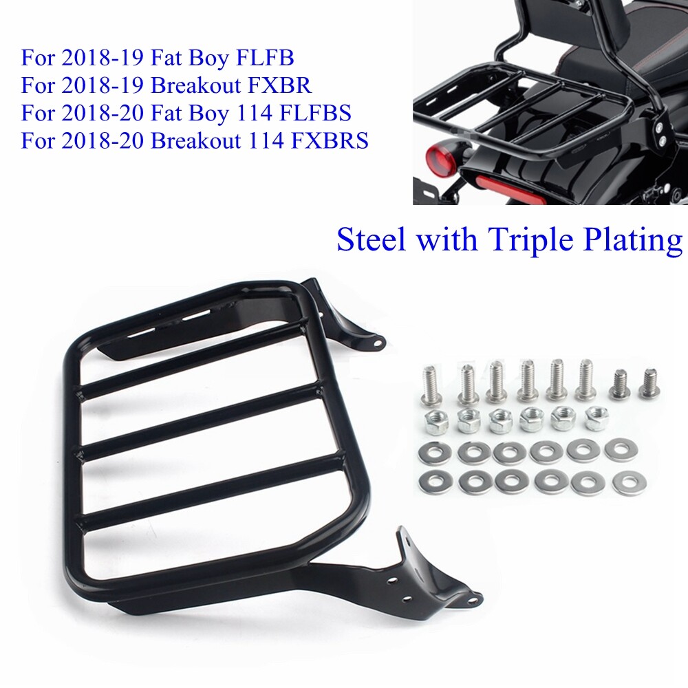 Sissy Bar Luggage Rack Support Bracket For Harley Softail Fat Boy FLFBS 114 FXBR