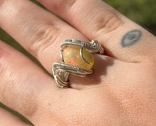 Opal Ring In Sterling Silver - Handmade In New York