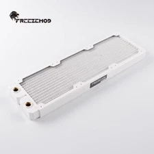 FREEZEMOD 360mm Computer Water-cooled Copper Radiator Row 14 Flat Tubes white