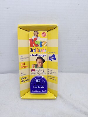 New/Sealed - Klutz Kwiz 3rd Grade Challenge Deck / Gizmo With 300 Questions