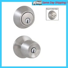 Brandywine Stainless Steel Combo Pack with Double Cylinder Deadbolt