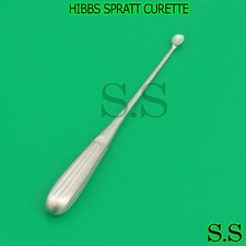 NEW HIBBS SPRATT SPINAL FUSION CURETTE, OVAL CUP , 9", SIZE 6