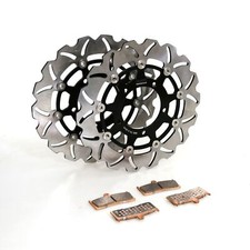 Rezo Full Front Brake Pad/Disc Kit for Honda GL 1800 Goldwing 01-10