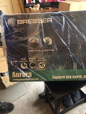 BRESSER AURORA 114 mm Equatorial Mount Telescope New in Box