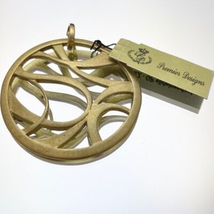 Authentic w/Tags Premier Designs Pizzazz Gold Plated Abstract Circle Pendant