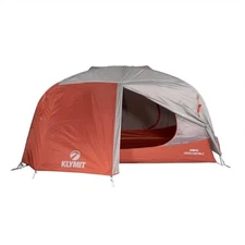 Klymit Cross Canyon 2 Person 3 Season Dome Camping Tent, Red/Grey 09C2RD01B
