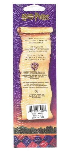 VINTAGE Harry Potter Zauberstein Ron Tränke Schokolade Frosch Aufkleber RAR - Bild 2 von 2