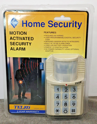 Telko Home Bewegungsaktivierter Sicherheitsalarm S002 programmierbarer Infrarotsensor