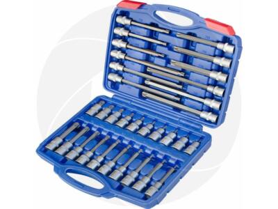 32pcs 1/2 Drive Torx Sockets Set 6Point Star Keys T20-T70 Extra Long Short Bits