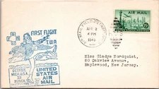 FFC 1949 Airmail TWA - Detroit, Mi To Zurich - J10033