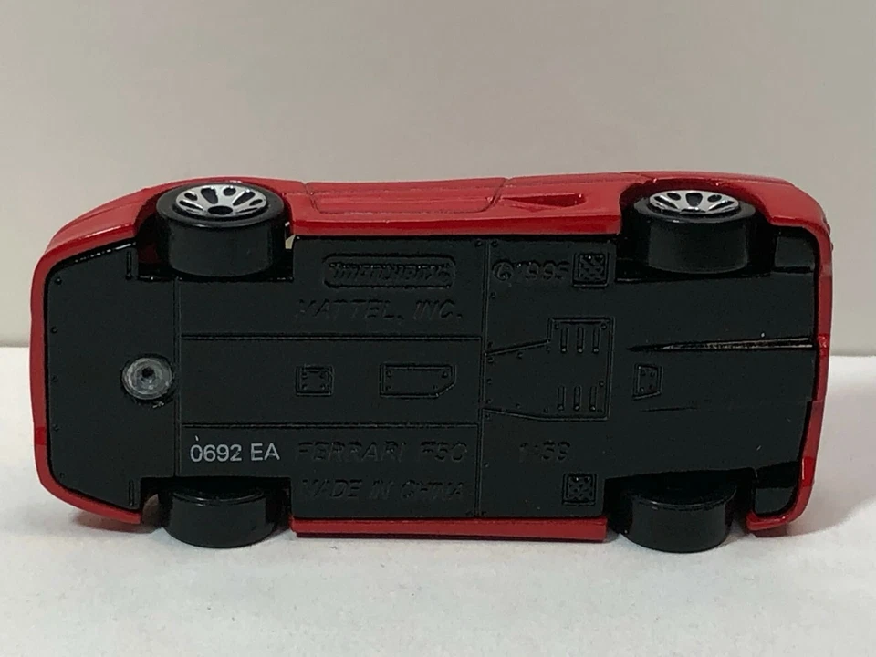 MATCHBOX MB75 FERRARI F50 "LIFESIZE" ASAP PROMOTIONAL METAL BASE & FLOWER WHEELS - Image 4 of 4