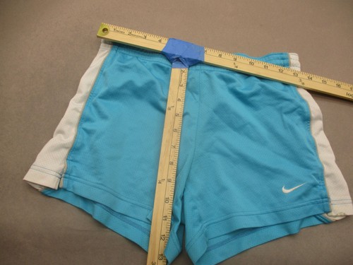 Nike Size XL Girls Blue Mesh Training Performance Athletic Shorts 219 - Picture 2 of 6