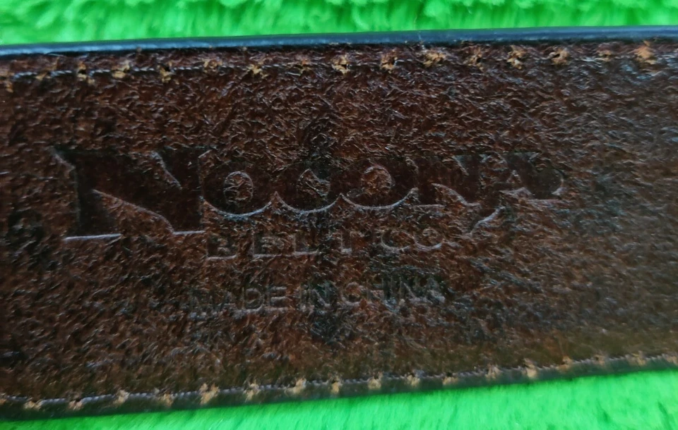 Cinturón Occidental Nocona Turquesa Racimo Hebilla Cruzada Marrón XL Cuero Tooled Foto 3 de 4