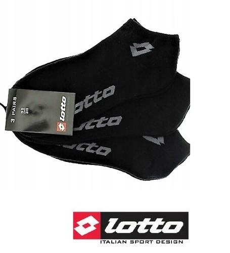 Lotto 3er-Pack Sneakers Socken Sneaker Socks Schwarz Uni Gr 35/38 39/42 43/46 - Bild 3 von 3