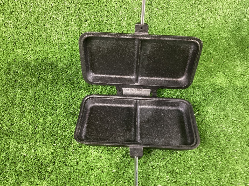 Camp Chef Double Square Cooking Iron Cast Iron Campfire Cooking eBay