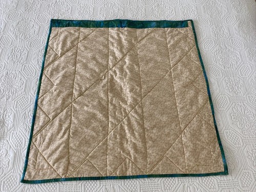 Handmade Patchwork Squares Geometric Quilt Colourful Cotton 70 Cm² - Picture 7 of 10