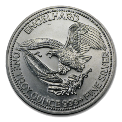 Vintage 1986 Engelhard American Prospector - 1 oz .999 Fine Silver