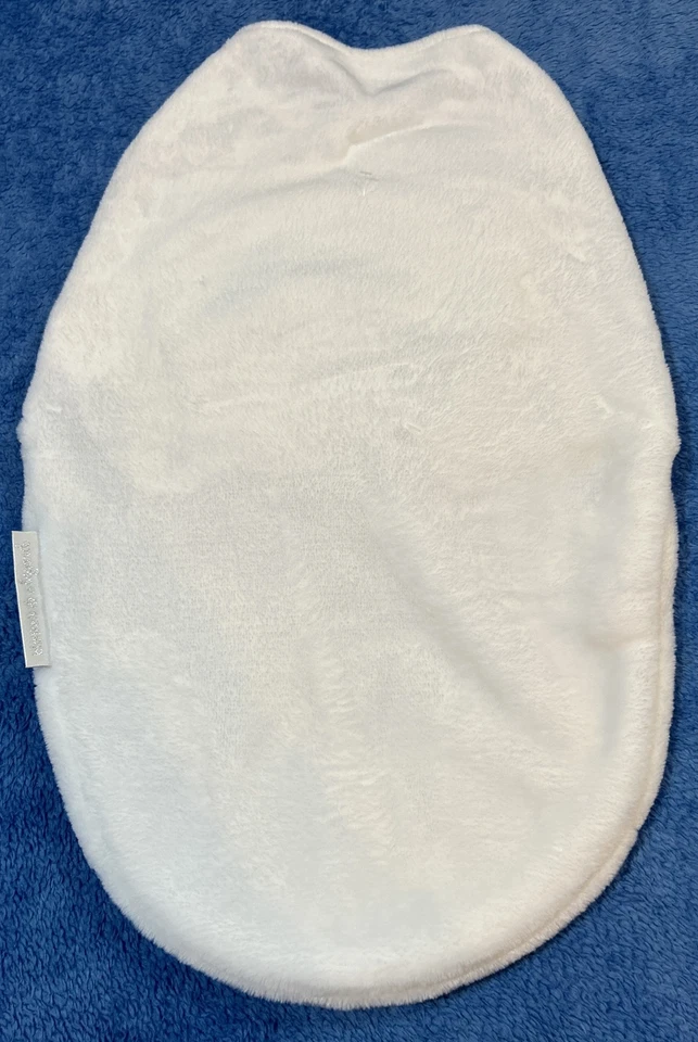 Mantas y más allá Manta para bebé Bautizo Cruz plateada Blanca Nueva con etiquetas Foto 4 de 4