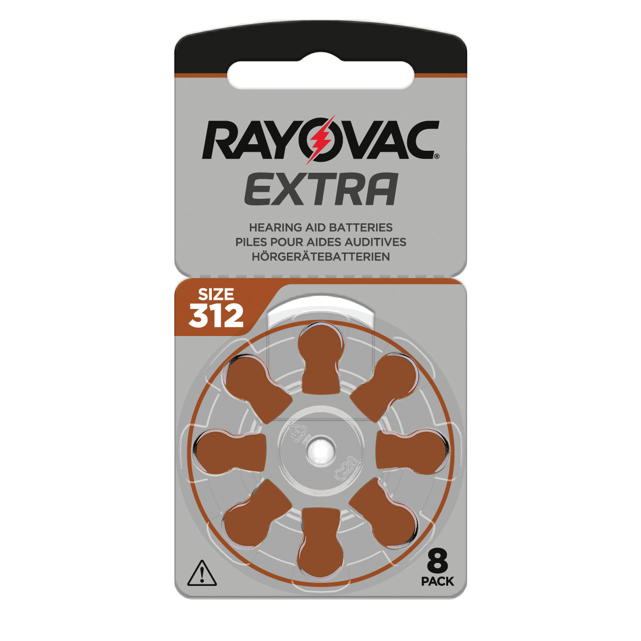 Thumbnail - Rayovac Extra Advanced Hörgerätebatterien - 312 Braun Pr41 - (8er