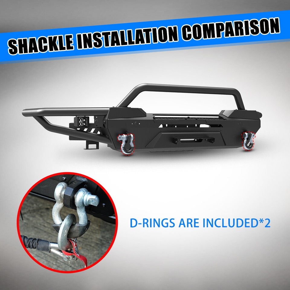 Front Bumper For 20222024 Toyota Tundra wLED Lights Bar & Drings &Winch Plate eBay