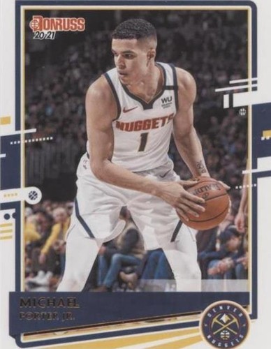 Michael Porter Jr. #41 2020-21 Hoops Hyper Blue Denver Nuggets | eBay