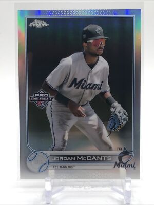 2022 Topps Pro Debut Jordan McCants CHROME REFRACTOR #’d 64/99 #PDC-116