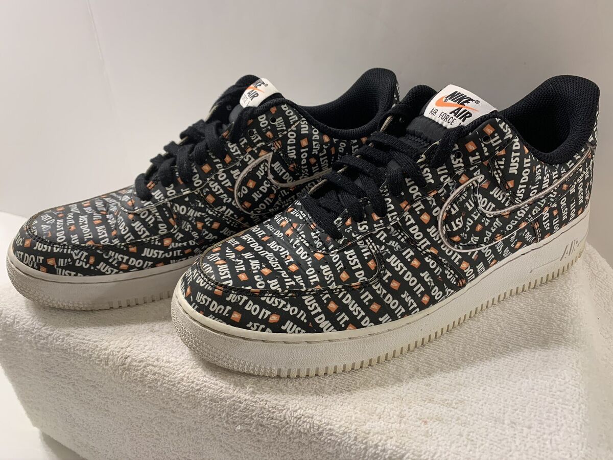 Nike Air Force 1 Low '07 LV8 Just Do It Pack Black JDI Mens Nike Air Force 1 Low '07 LV8 Just Do It Pack Black JDI Mens