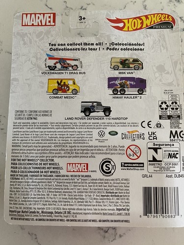 Hot Wheels Premium Marvel Captain America Volkswagen T1 Drag Bus 1/5 Car Model - 第 2/2 張圖片