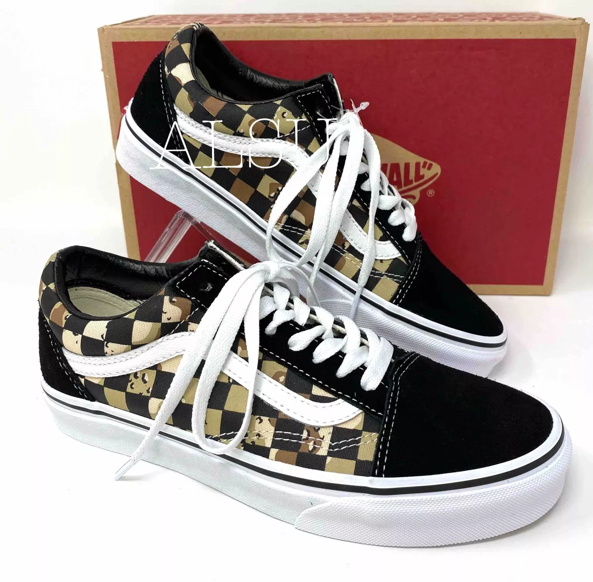 Sneakers Women's 7 VANS Skool Cmochck Checker Canvas Suede eBay