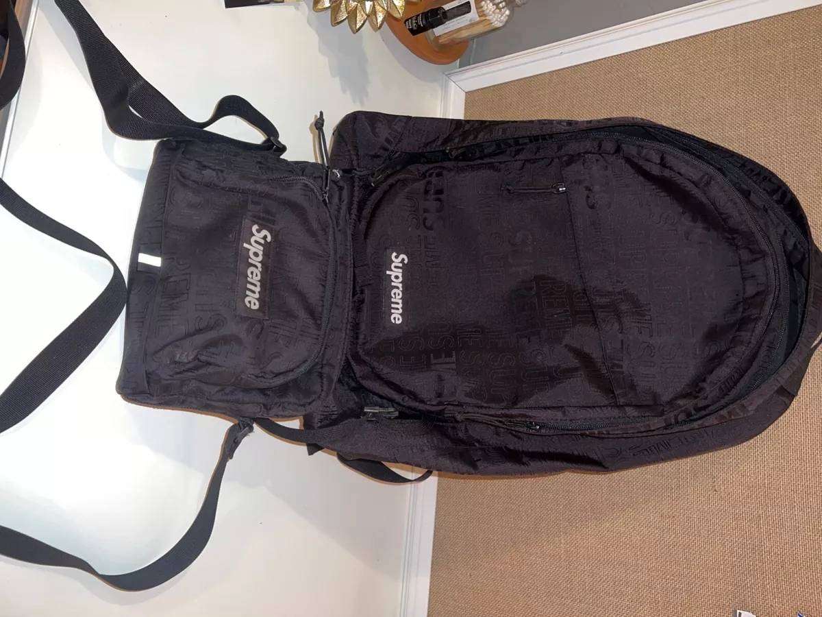 Supreme Backpack (SS19) - Black Backpacks, Bags - WSPME65620