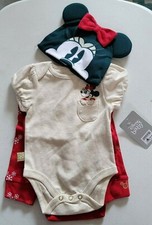Disney Parks Baby Minnie Mouse Holiday Baby Set 2021 3-6 months