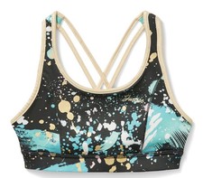New Girls XL 16-18 Justice Reversible Sports Bra Strapy Back