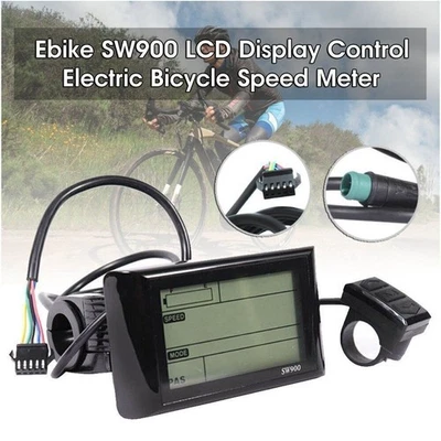 24V/36V/48V Ebike SW900 LCD Display Control Panel Electric Bicycle Speed Meter - Bild 1 von 4