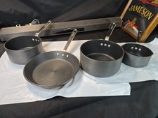 4 Piece CIRCULON COMMERCIAL Non Stick Pots And Pans Cookware. Great Shape