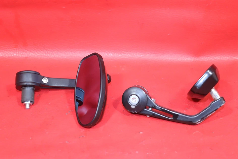 2005 DUCATI MONSTER 620 DARK BAR END REAR VIEW MIRROR SET PAIR MIRRORS - Image 4 of 4